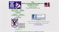 Desktop Screenshot of nationalspeedskatingmuseum.org