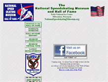 Tablet Screenshot of nationalspeedskatingmuseum.org